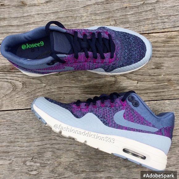 Nike Air Max 1 Ultra flyknit women's purple shoes - Picture 2 of 4